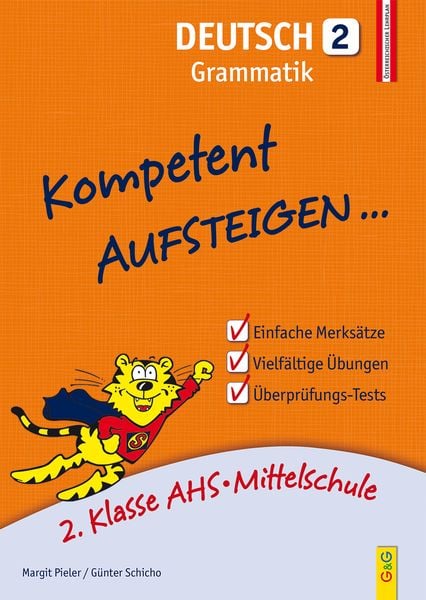 Kompetent Aufsteigen Dt./Grammatik 2, Taschenbuch von Margit Pieler , Günter Schicho, G&G Verlag, Kinder- und Jugendbuch, 9783707418477