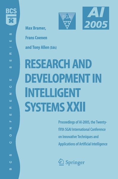Produktbild: Research and Development in Intelligent Systems XXII