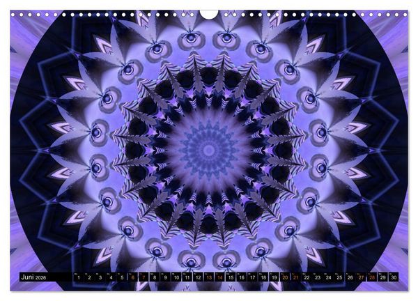 Produktbild: Energie - Mandalas, Spiritualit&auml;t durch die Farbe Lila (Wandkalender 2026 DIN A3 quer), CALVENDO Monatskalender