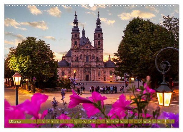 Fulda in Bildern - Das Herz Hessens (hochwertiger Premium Wandkalender 2025 DIN A2 quer), Kunstdruck in Hochglanz