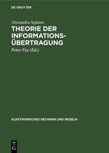 Produktbild: Theorie der Informations&uuml;bertragung