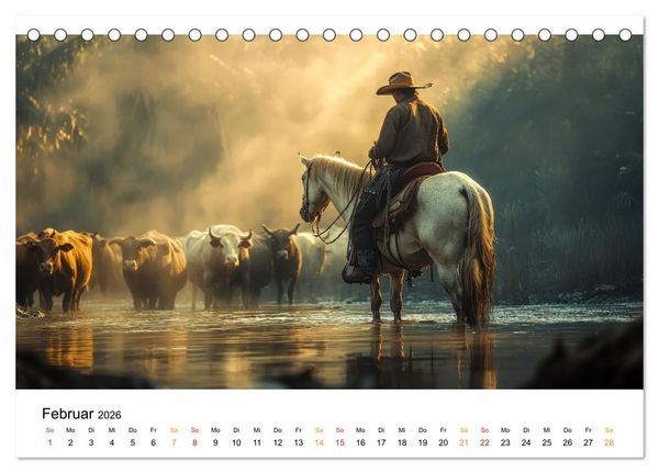 Produktbild: Westernwelt (Tischkalender 2026 DIN A5 quer), CALVENDO Monatskalender