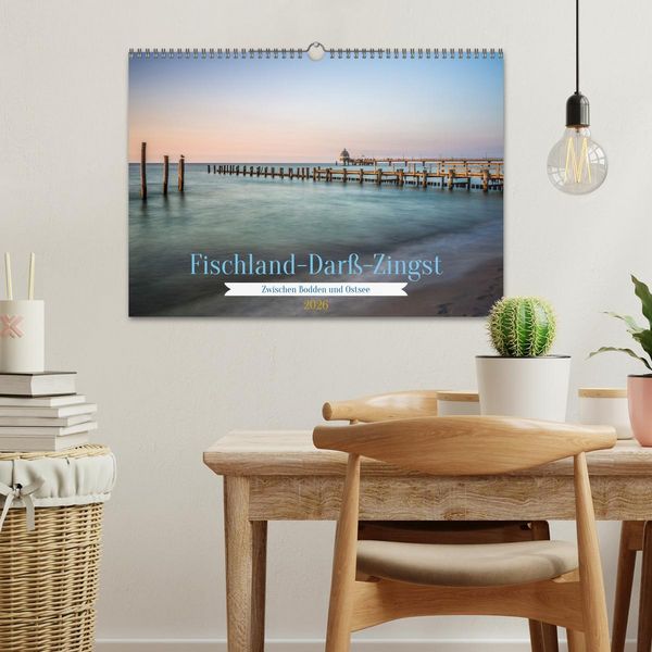 Produktbild: Fischland-Dar&szlig;-Zingst - Zwischen Bodden und Ostsee (Wandkalender 2026 DIN A3 quer), CALVENDO Monatskalender