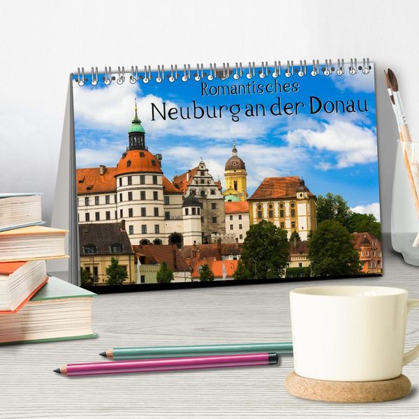 Produktbild: Romantisches Neuburg an der Donau (Tischkalender 2026 DIN A5 quer), CALVENDO Monatskalender