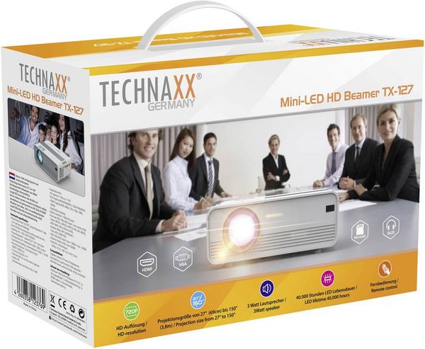Produktbild: Technaxx Beamer TX-127 LCD 2000 ANSI-Lumen 1280 x 720 WXGA