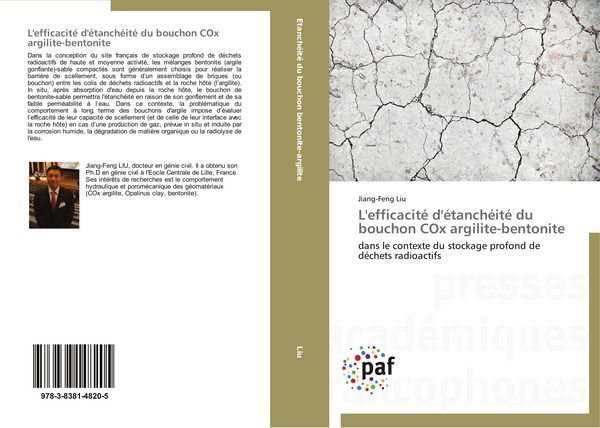 Produktbild: L'efficacit&eacute; d'&eacute;tanch&eacute;it&eacute; du bouchon COx argilite-bentonite