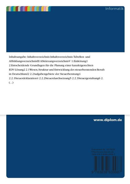 Produktbild: EDV-Einsatz in kleineren Steuerberatungsunternehmen