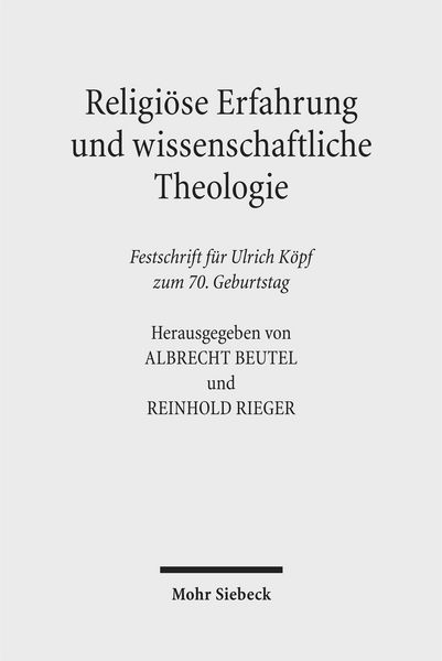 Produktbild: Religi&ouml;se Erfahrung und wissenschaftliche Theologie