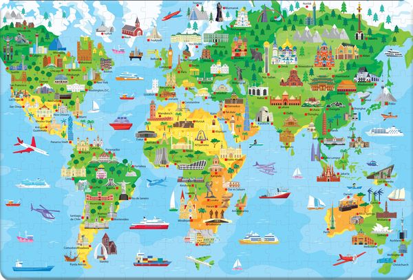 Puzzle & Buch: Städte der Welt