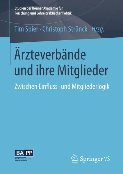 Ärzteverbände und ihre Mitglieder, Taschenbuch von , Springer Fachmedien Wiesbaden GmbH, 9783658192488