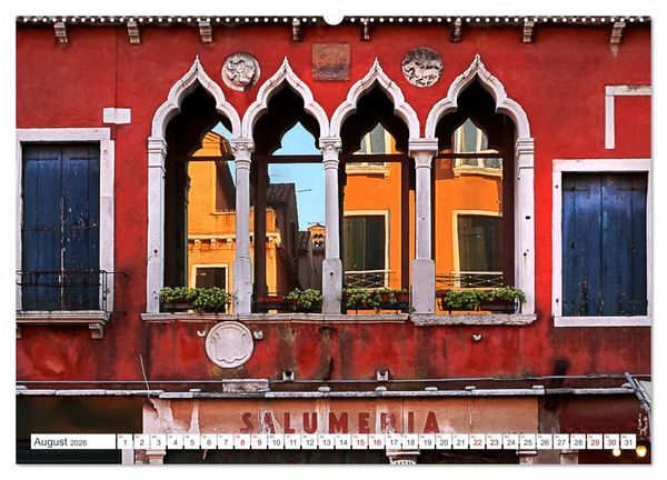 Produktbild: Venedig - pittoreske Sch&ouml;nheit (hochwertiger Premium Wandkalender 2026 DIN A2 quer), Kunstdruck in Hochglanz