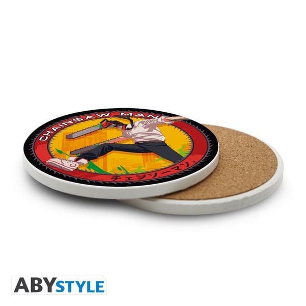 Produktbild: CHAINSAW MAN - Ceramic Coasters "Chainsaw Man"