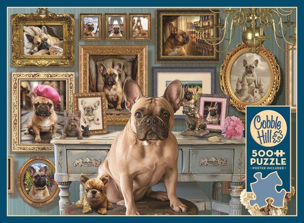 Produktbild: COBBLE HILL PUZZLES - Franz&ouml;sische Bulldogge 500 Teile