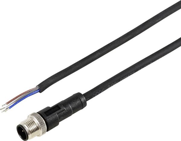 Produktbild: TRU COMPONENTS TC-12833180 Sensor-/Aktor-Anschlussleitung M12 Stecker, gerade 10 m Polzahl Sensoren: 5 1 St.