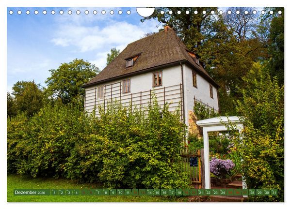 Produktbild: Klassikerstadt Weimar - Reise durch das sch&ouml;ne Th&uuml;ringen (Wandkalender 2026 DIN A4 quer), CALVENDO Monatskalender
