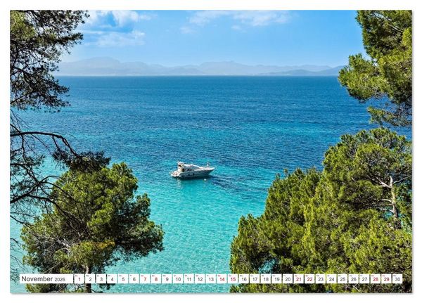 Produktbild: Mallorca - Traumhafte Buchten (Tischkalender 2026 DIN A5 quer), CALVENDO Monatskalender