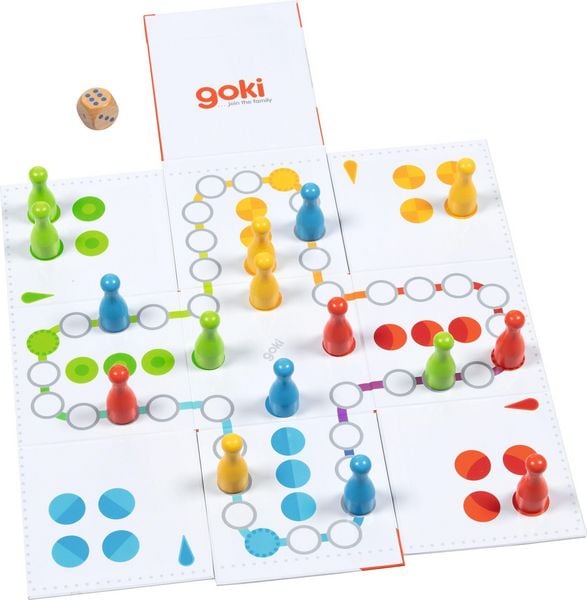 Produktbild: XXL Ludo im W&uuml;rfel zum Aufklappen