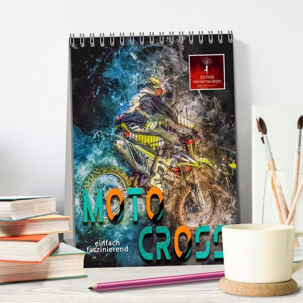 Produktbild: Motocross - einfach faszinierend (Tischkalender 2026 DIN A5 hoch), CALVENDO Monatskalender