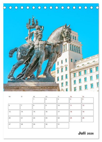 Produktbild: Barcelona - Urlaubsplaner (Tischkalender 2026 DIN A5 hoch), CALVENDO Monatskalender