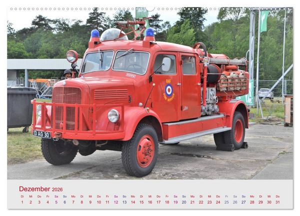 Produktbild: Oldtimer-FEUERWEHR (Wandkalender 2026 DIN A2 quer), CALVENDO Monatskalender