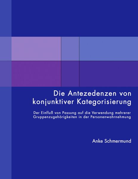 Produktbild: Die Antezedenzen von konjunktiver Kategorisierung
