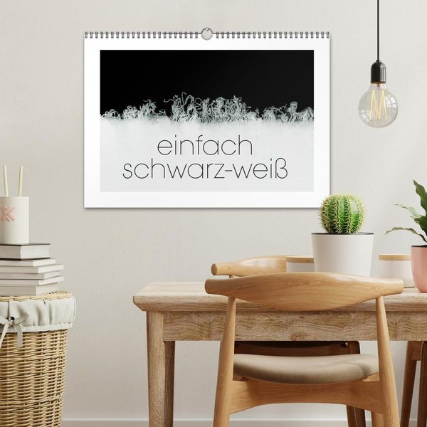 Produktbild: einfach schwarz-wei&szlig; (Wandkalender 2026 DIN A3 quer), CALVENDO Monatskalender