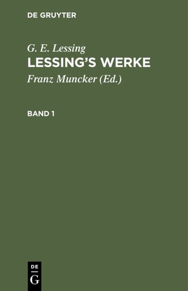 Produktbild: Lessing&rsquo;s Werke. Band 1
