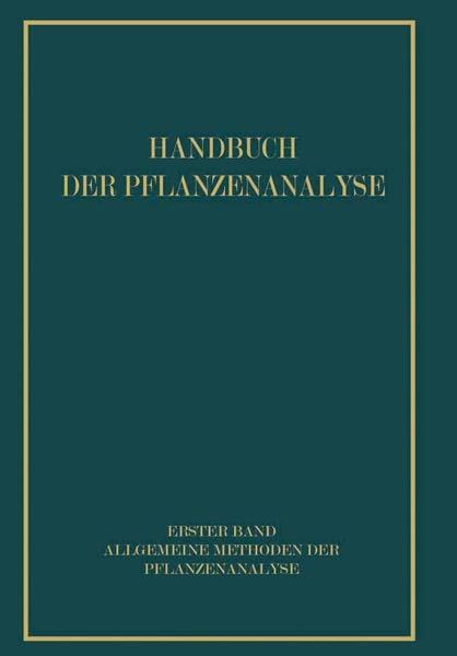 Produktbild: Allgemeine Methoden der Pflanzenanalyse