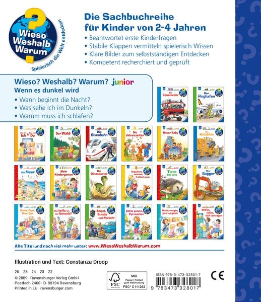 Produktbild: Wenn es dunkel wird / Wieso? Weshalb? Warum? Junior Bd. 28
