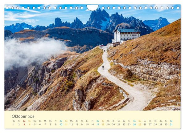 Produktbild: Wanderwege - zu Fu&szlig; in Europa (Wandkalender 2026 DIN A4 quer), CALVENDO Monatskalender