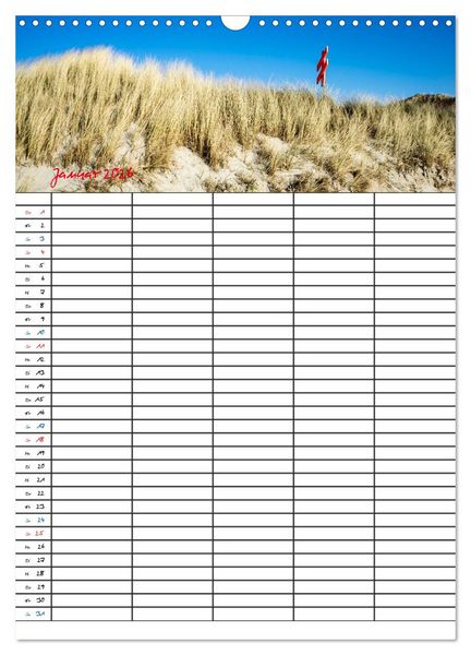Produktbild: JUIST - DIE NORDSEEINSEL (Wandkalender 2026 DIN A3 hoch), CALVENDO Monatskalender