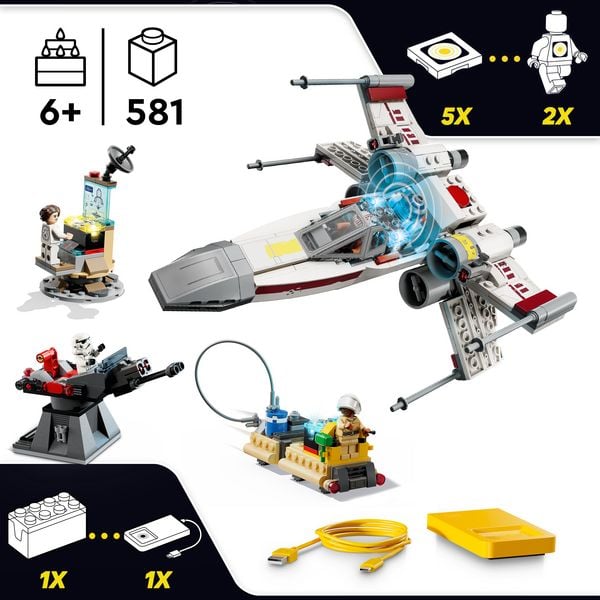 Produktbild: Star Wars 75423 SMART Play: Lukes Rot F&uuml;nf X-Wing, Spielset ab 6 Jahren