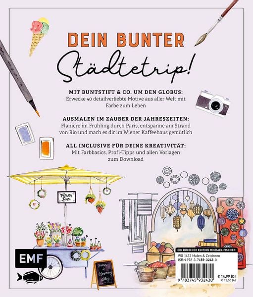 Produktbild: Colour in the city &ndash; Mein urbanes Ausmalbuch