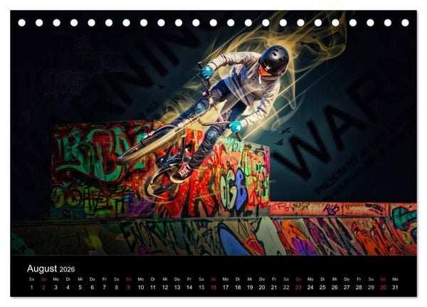 Produktbild: BMX My Life (Tischkalender 2026 DIN A5 quer), CALVENDO Monatskalender