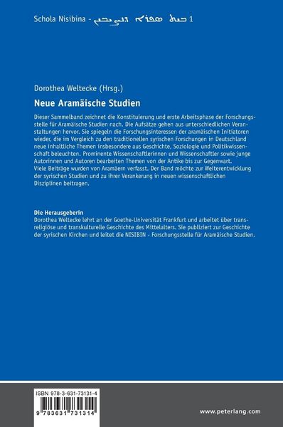 Produktbild: Neue Aram&auml;ische Studien
