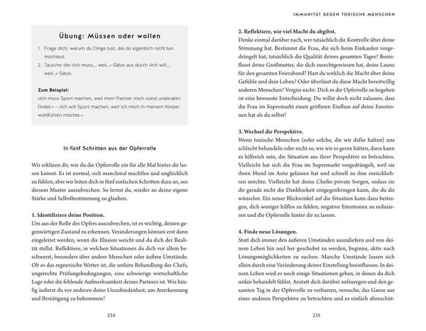 Immun gegen toxische Menschen