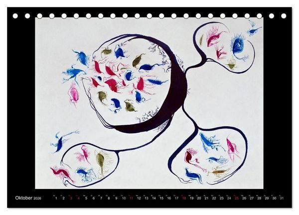 Produktbild: Feinste Aquarelle (Tischkalender 2026 DIN A5 quer), CALVENDO Monatskalender
