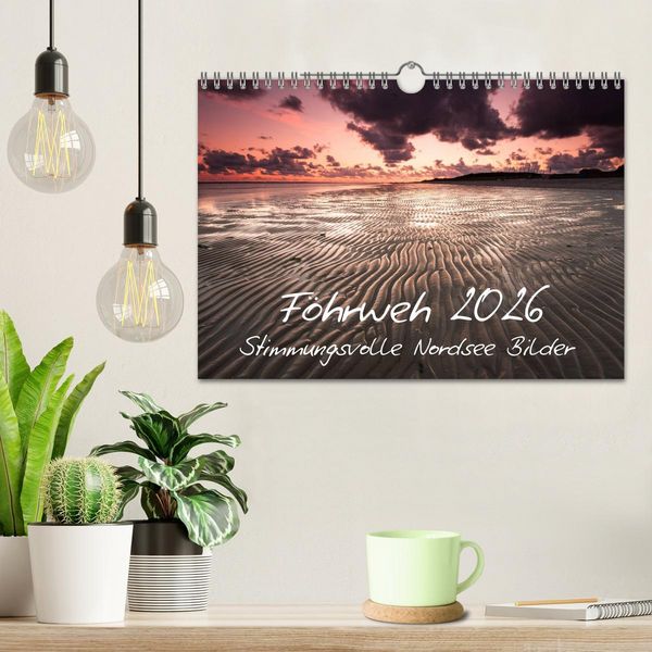 Produktbild: F&ouml;hrweh - Stimmungsvolle Nordsee Bilder (Wandkalender 2026 DIN A4 quer), CALVENDO Monatskalender