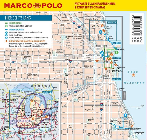 Produktbild: MARCO POLO Reisef&uuml;hrer Chicago und die gro&szlig;en Seen