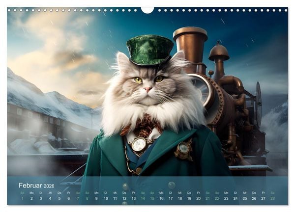 Produktbild: Charaktiere Katzen dieser Welt (Wandkalender 2026 DIN A3 quer), CALVENDO Monatskalender