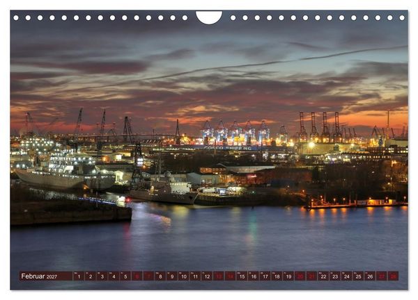 Produktbild: Magic Nights Hamburg (Wandkalender 2027 DIN A4 quer), CALVENDO Monatskalender