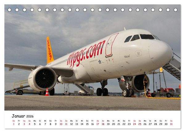Produktbild: Ein Jahr in der Welt der Luftfahrt (Tischkalender 2026 DIN A5 quer), CALVENDO Monatskalender