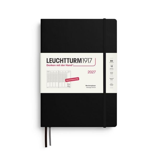 Produktbild: Wochenplaner Composition (B5) 2027, Schwarz, Deutsch