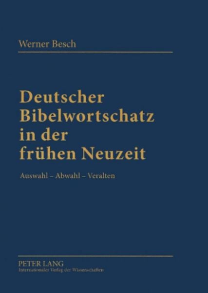 Produktbild: Deutscher Bibelwortschatz in der fr&uuml;hen Neuzeit