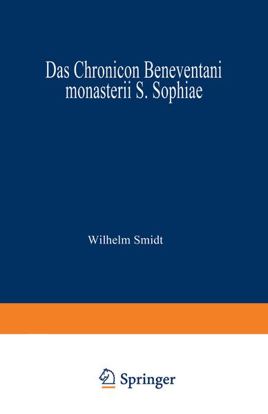 Produktbild: Das Chronicon Beneventani monasterii S. Sophiae