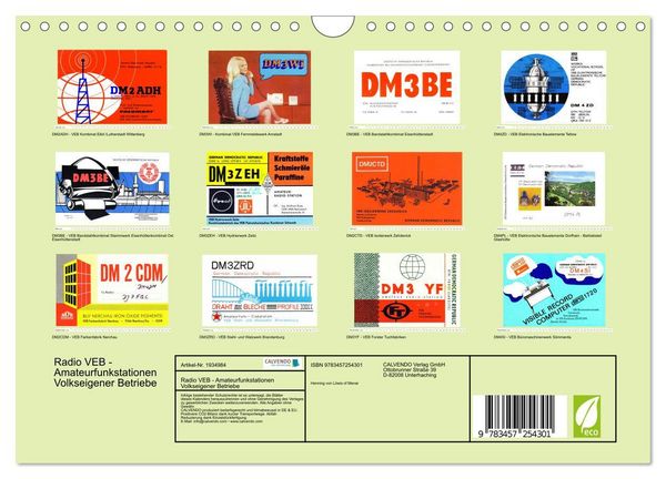 Produktbild: Radio VEB - Amateurfunkstationen Volkseigener Betriebe (Wandkalender 2026 DIN A4 quer), CALVENDO Monatskalender