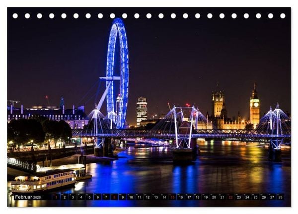 Produktbild: Wundervolles London (Tischkalender 2026 DIN A5 quer), CALVENDO Monatskalender