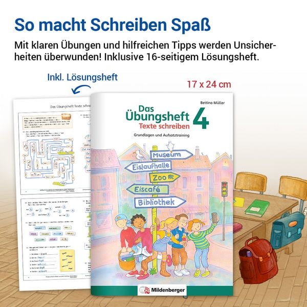 Produktbild: Das &Uuml;bungsheft Texte schreiben 4