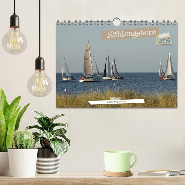 Produktbild: K&uuml;hlungsborn Geburtstagsplaner (Wandkalender 2026 DIN A4 quer), CALVENDO Monatskalender