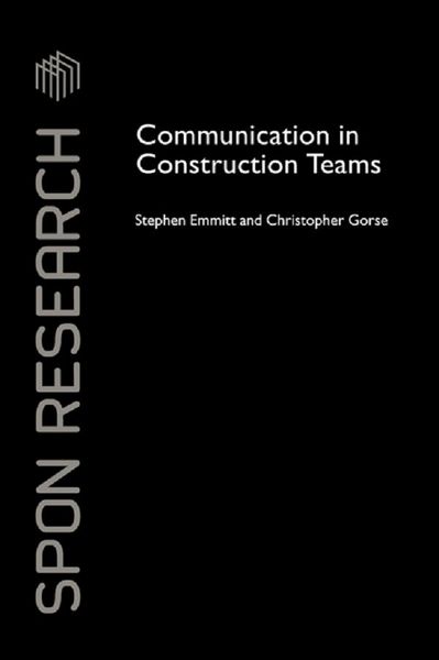 Produktbild: Communication in Construction Teams